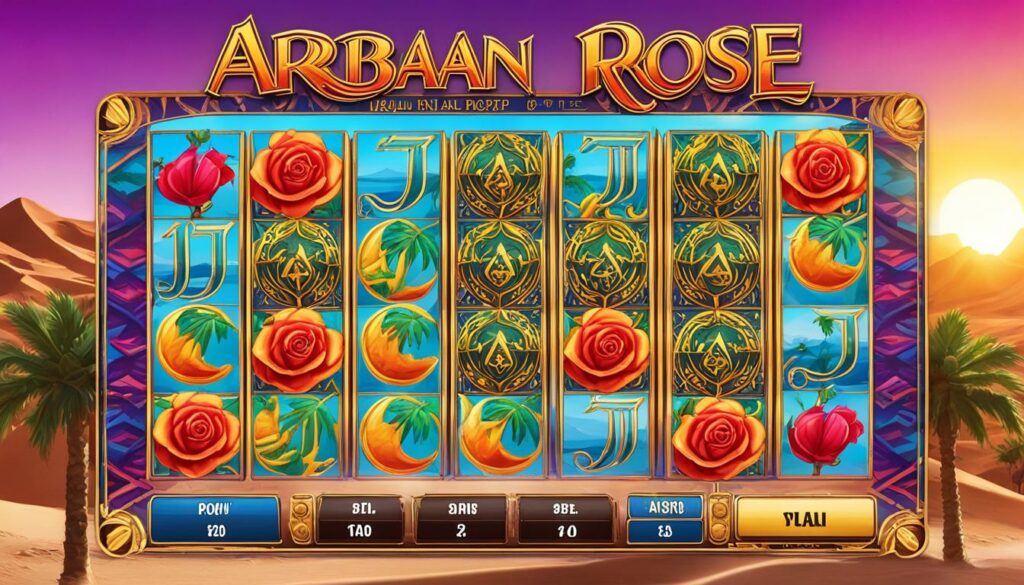 Arabian Rose slot machine available on mobile devices