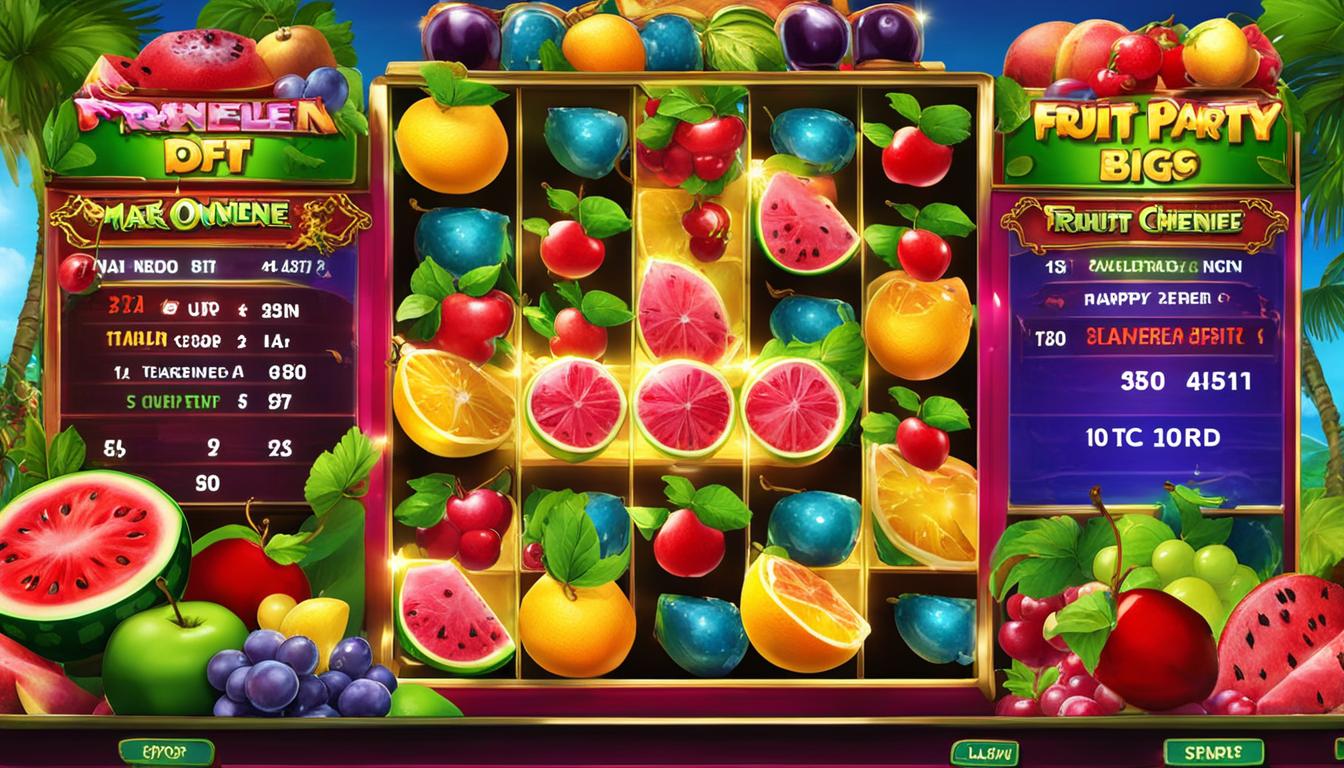 Fruit Party slots winning hours